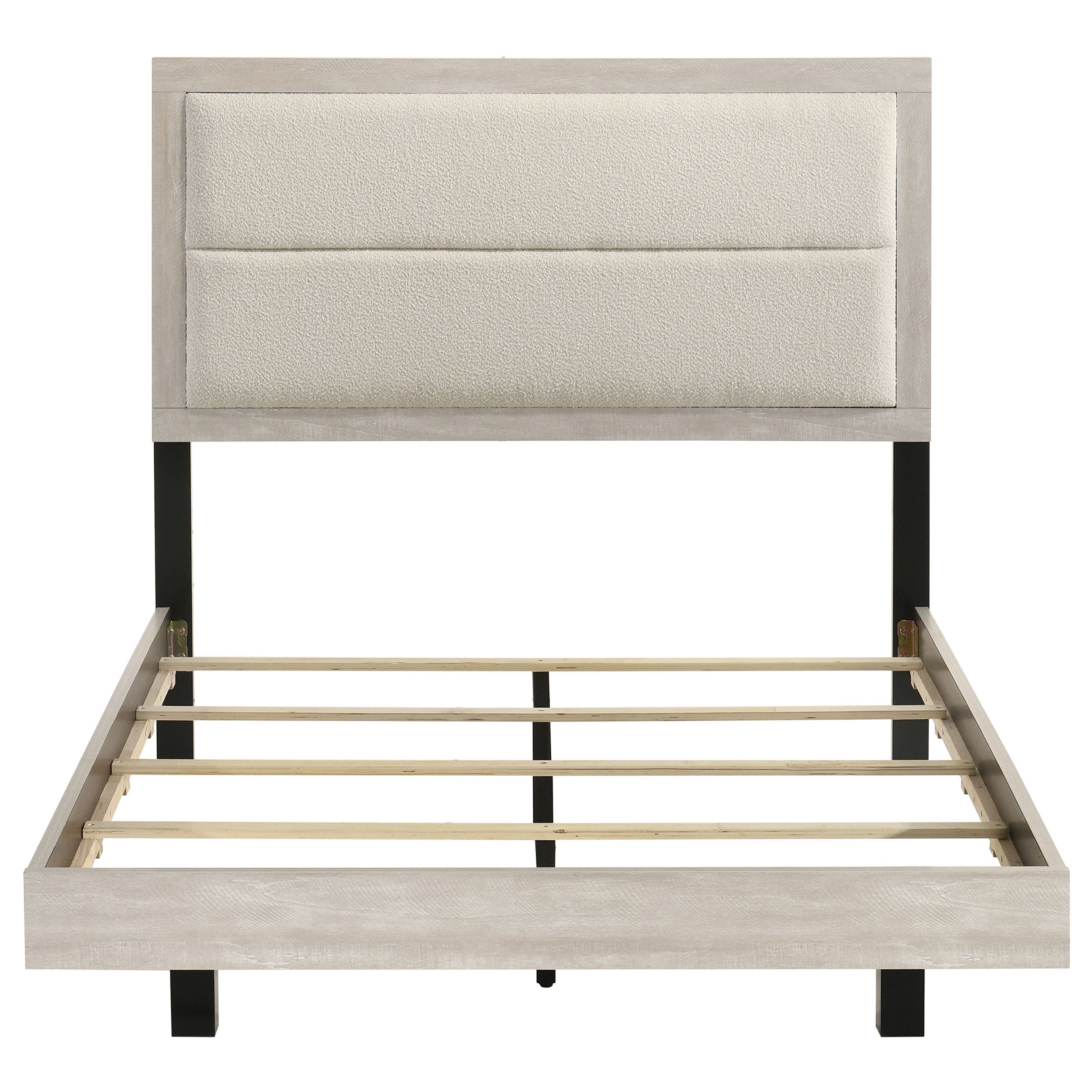 Trenton 54-inch Wood Panel Bed Rustic Cream