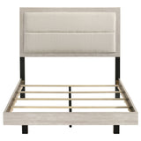 Trenton 54-inch Wood Panel Bed Rustic Cream