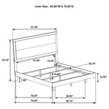 Trenton 54-inch Wood Panel Bed Rustic Cream