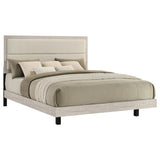 Trenton 54-inch Wood Panel Bed Rustic Cream