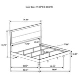 Trenton 54-inch Wood Panel Bed Rustic Cream