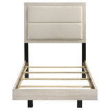 Trenton 54-inch Wood Panel Bed Rustic Cream