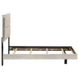 Trenton 54-inch Wood Panel Bed Rustic Cream