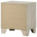 Trenton 2-drawer Nightstand Bedside Table Rustic Cream