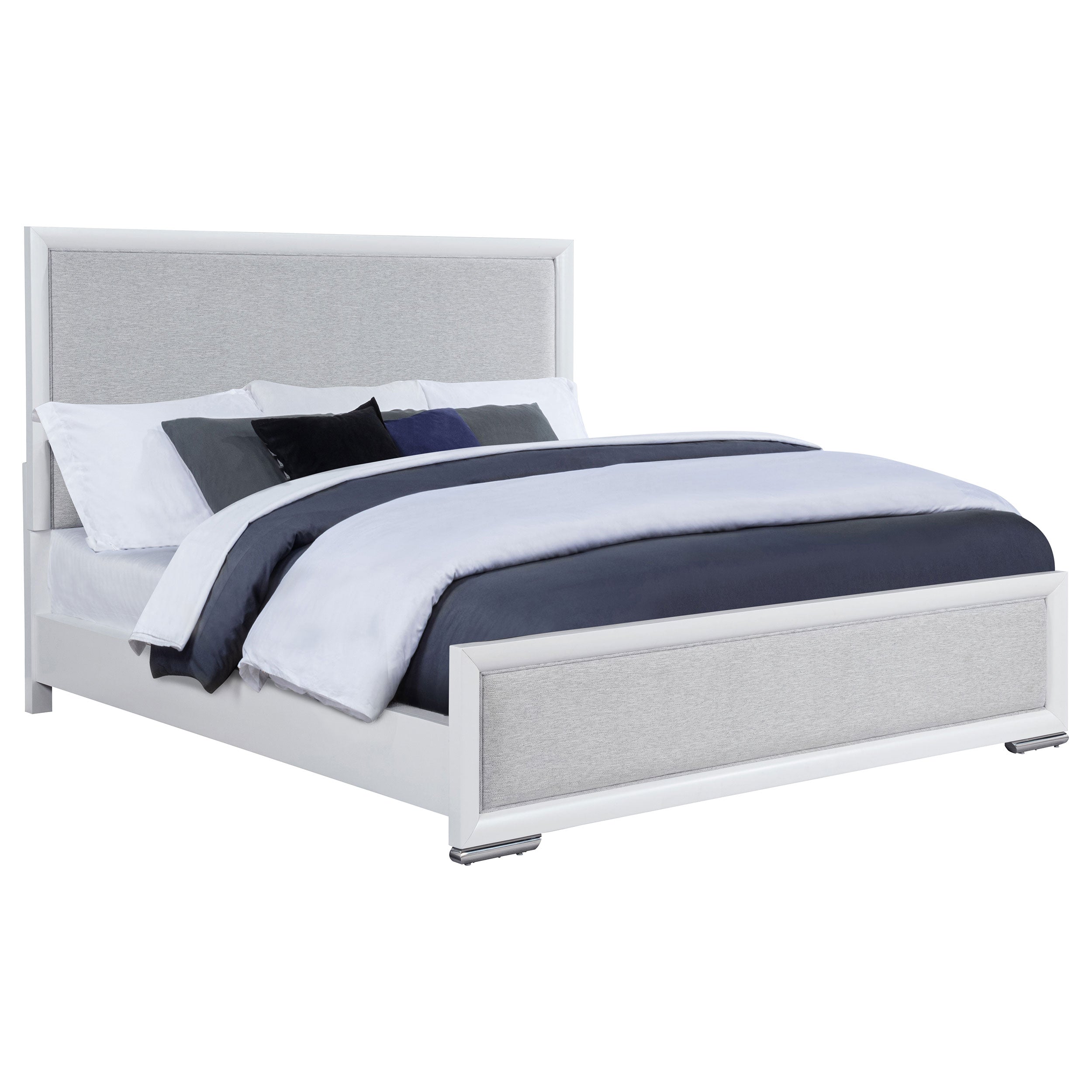 Gracemont 57-inch Panel Bed Grey and