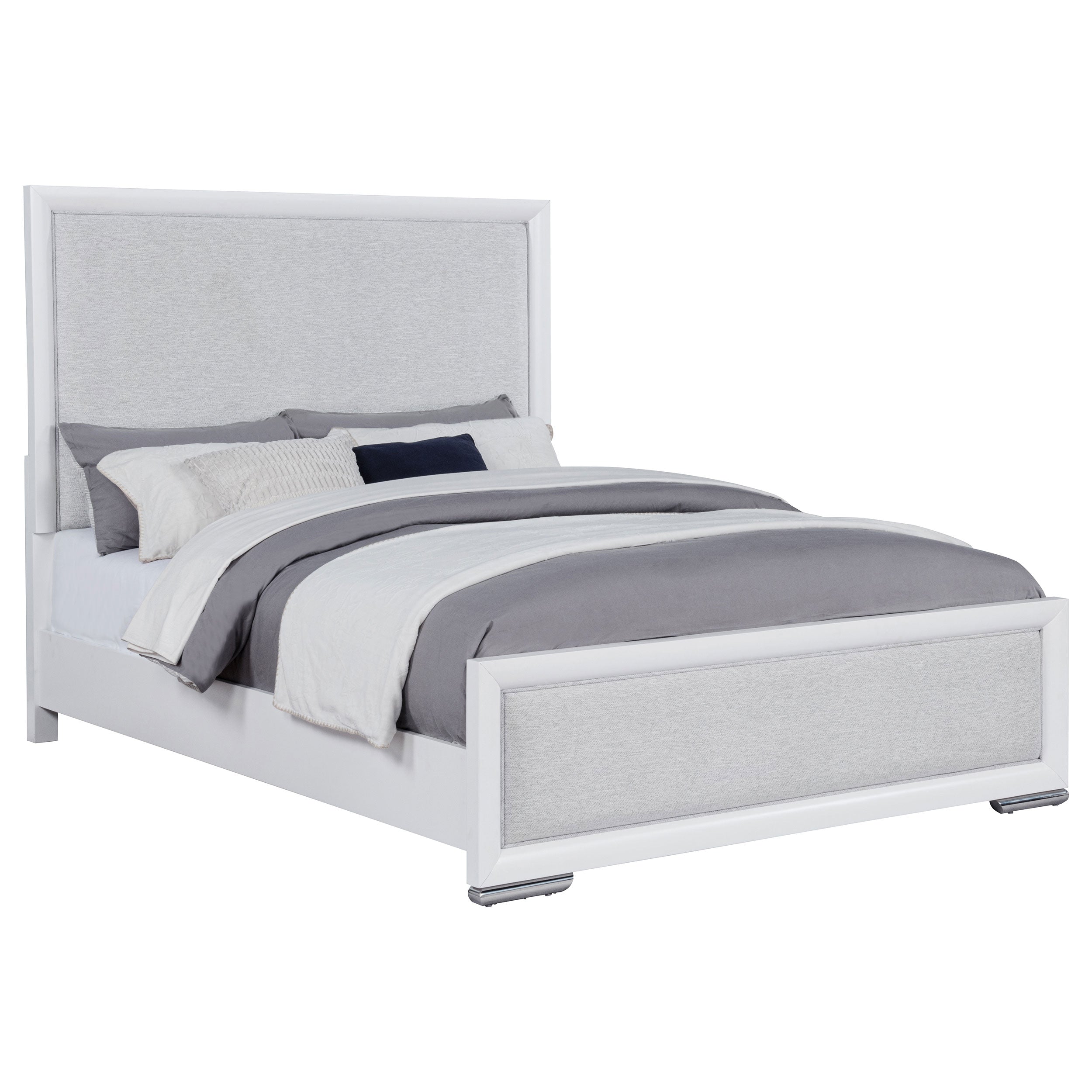 Gracemont 57-inch Panel Bed Grey and