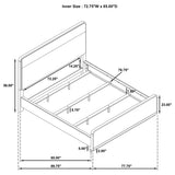 Ladera 56-inch Panel Bed Light Elm