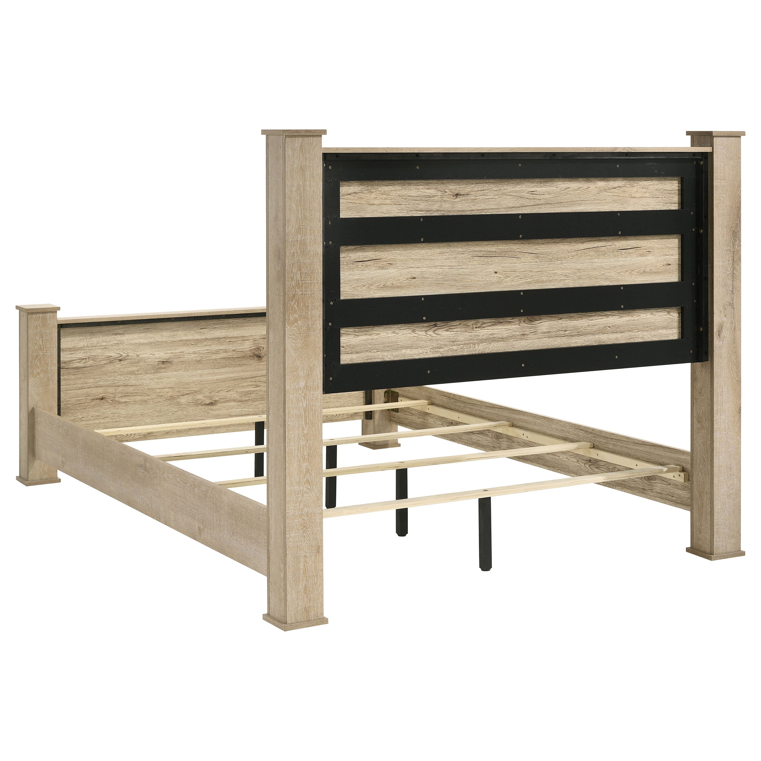 Oakglen 55-inch Panel Bed Weathered Oak