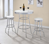 Retro Round 1950s Bistro Pub Bar Table Set