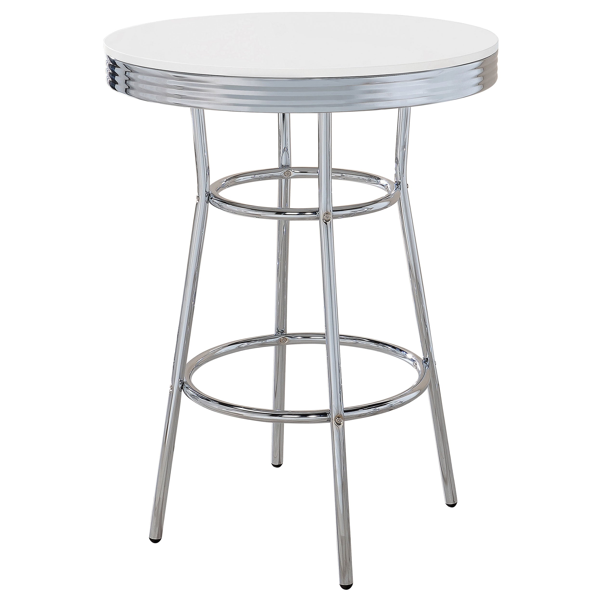 Retro Round 1950s Bistro Pub Bar Table Set