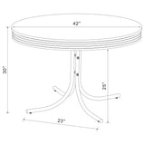 Retro Round Dining Table Set