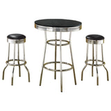 Retro Round 1950s Bistro Pub Bar Table Set