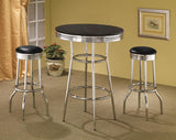 Retro Round 1950s Bistro Pub Bar Table Set