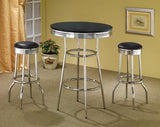 Retro Round 1950s Bistro Pub Bar Table Set