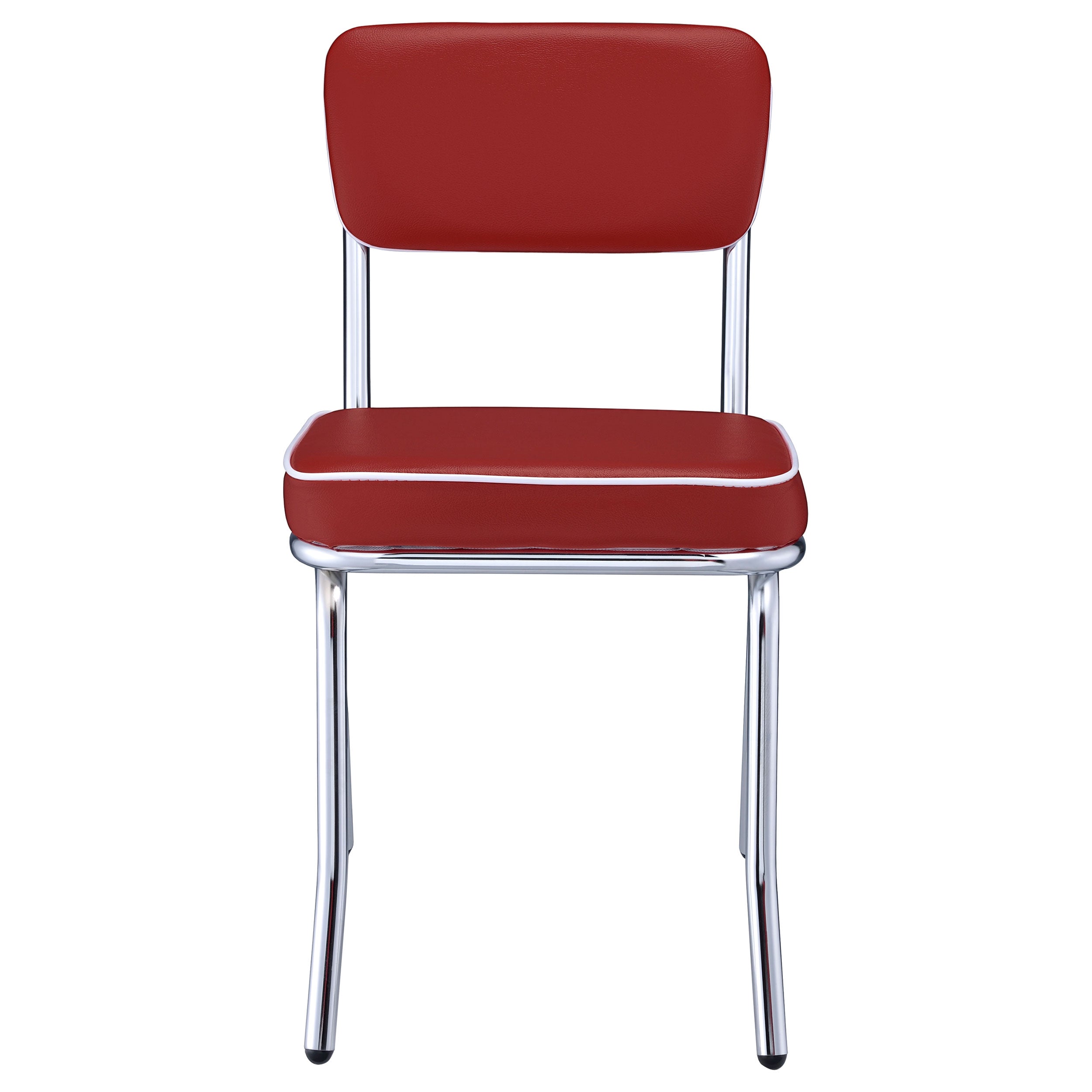 Retro Upholstered Dining Side Chair (Set of 2)