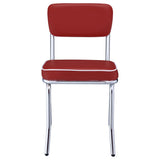 Retro Upholstered Dining Side Chair (Set of 2)