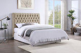 Chloe Upholstered Panel Headboard Oatmeal