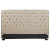 Chloe Upholstered Panel Headboard Oatmeal