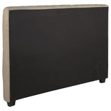 Chloe Upholstered Panel Headboard Oatmeal