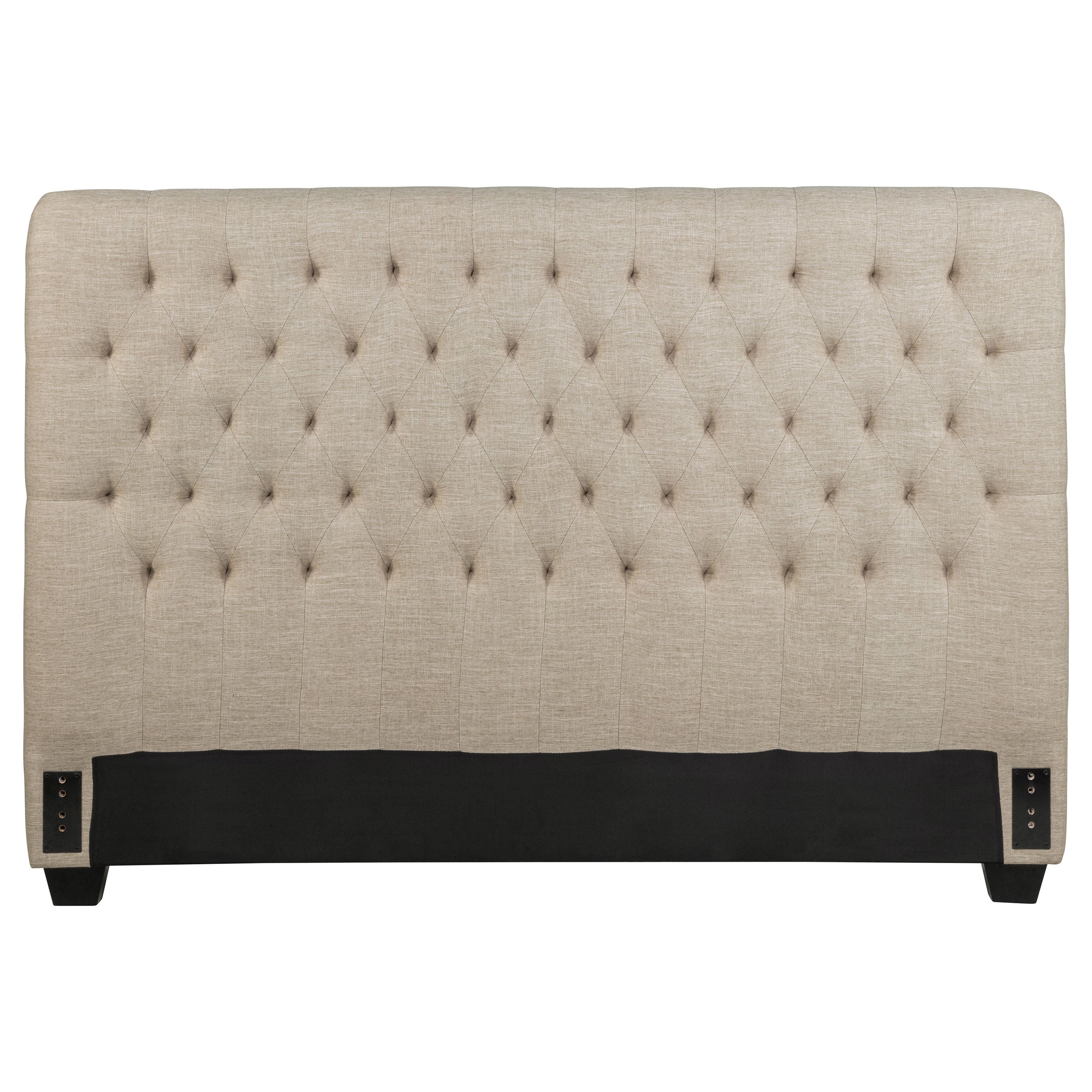 Chloe Upholstered Panel Headboard Oatmeal