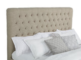Chloe Upholstered Panel Bed Oatmeal
