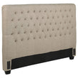 Chloe Upholstered Panel Headboard Oatmeal