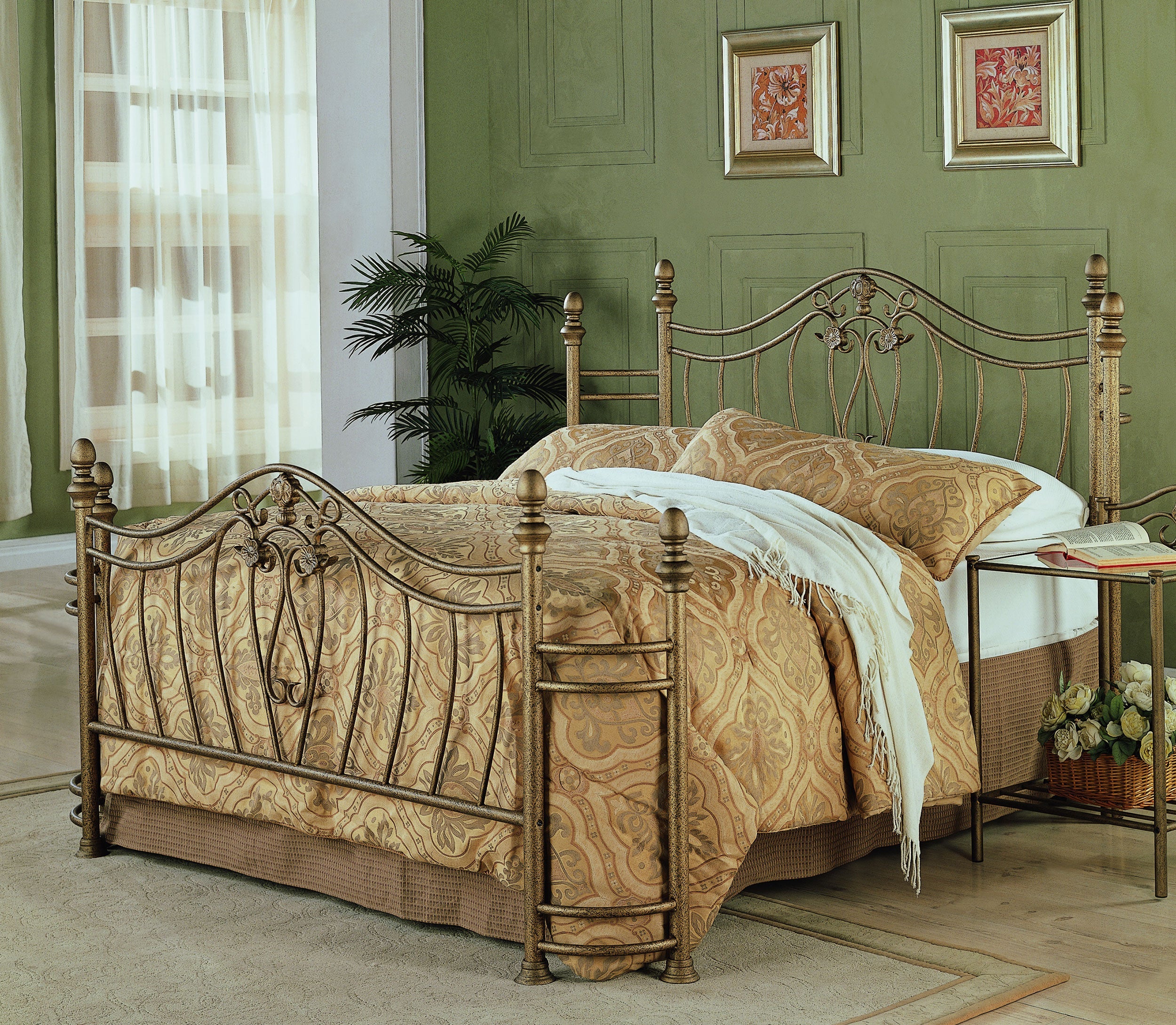 Sydney Headboard and Footboard Brushed Gold