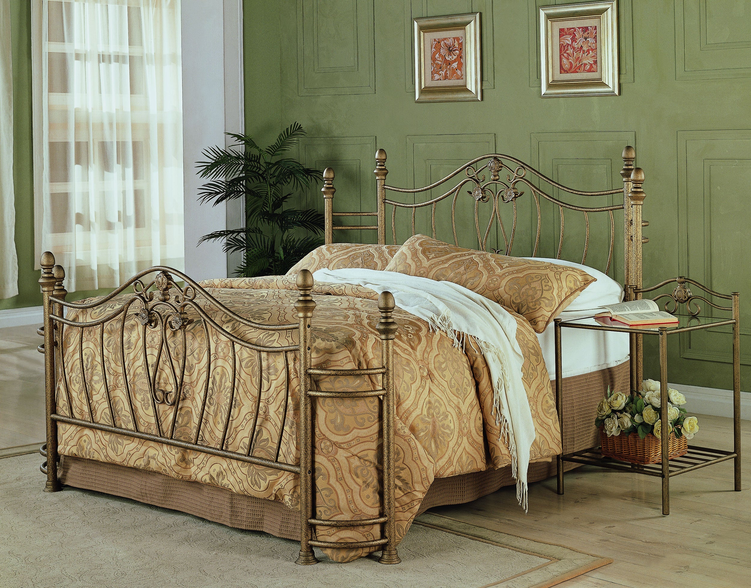 Sydney Headboard and Footboard Brushed Gold