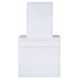 Harvey Vanity Set with Lift-Top Stool White