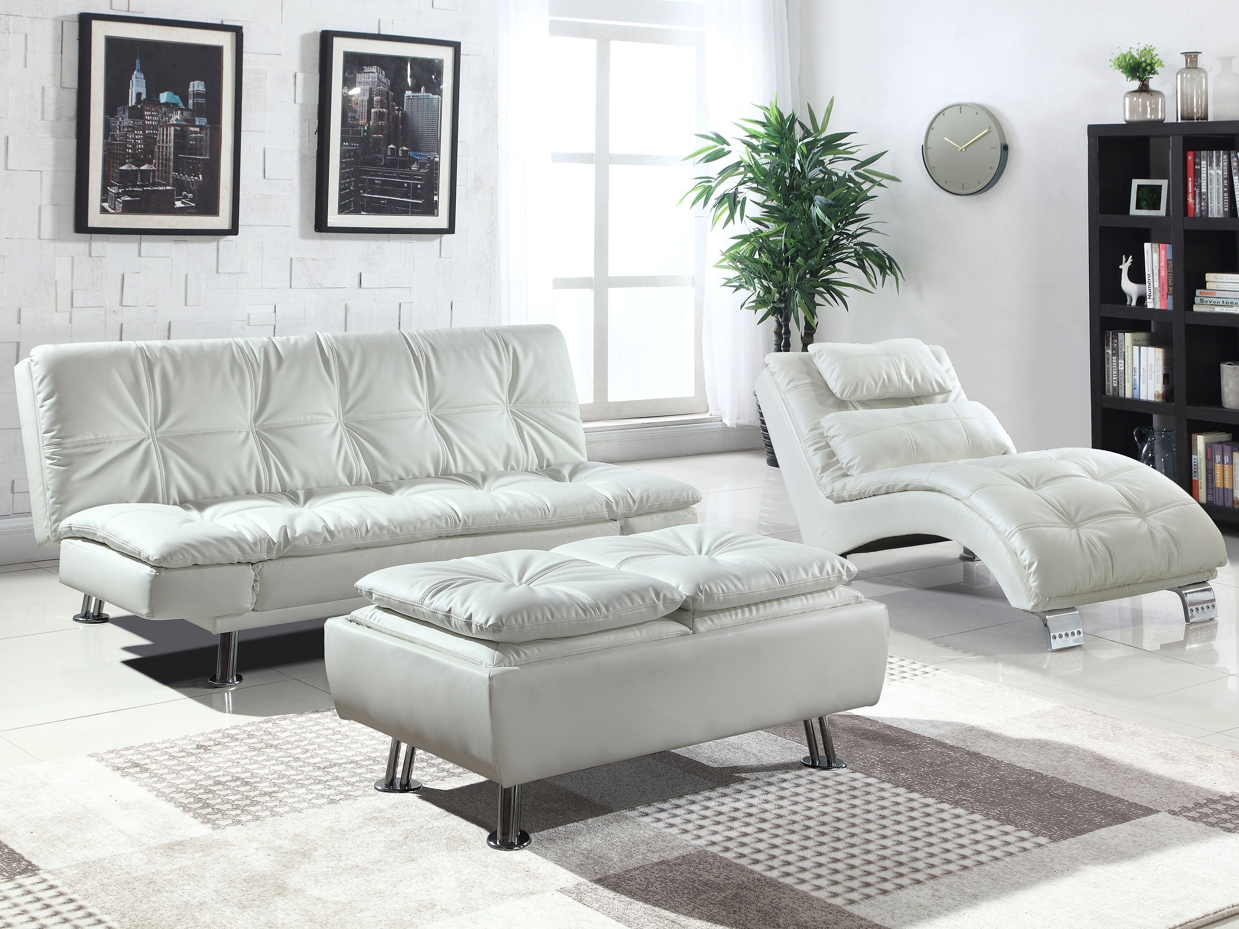 Dilleston Upholstered Tufted Convertible Sofa Bed