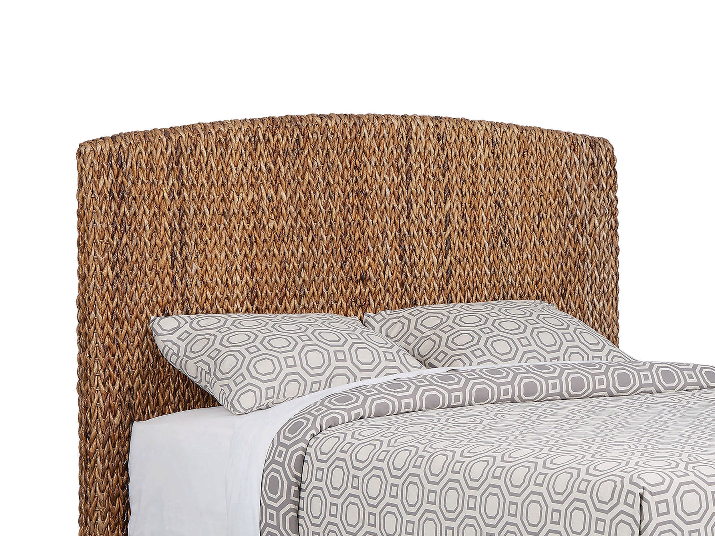 Laughton Banana Leaf Panel Bed Amber