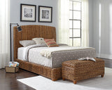Laughton Woven Banana Leaf Panel Headboard Amber