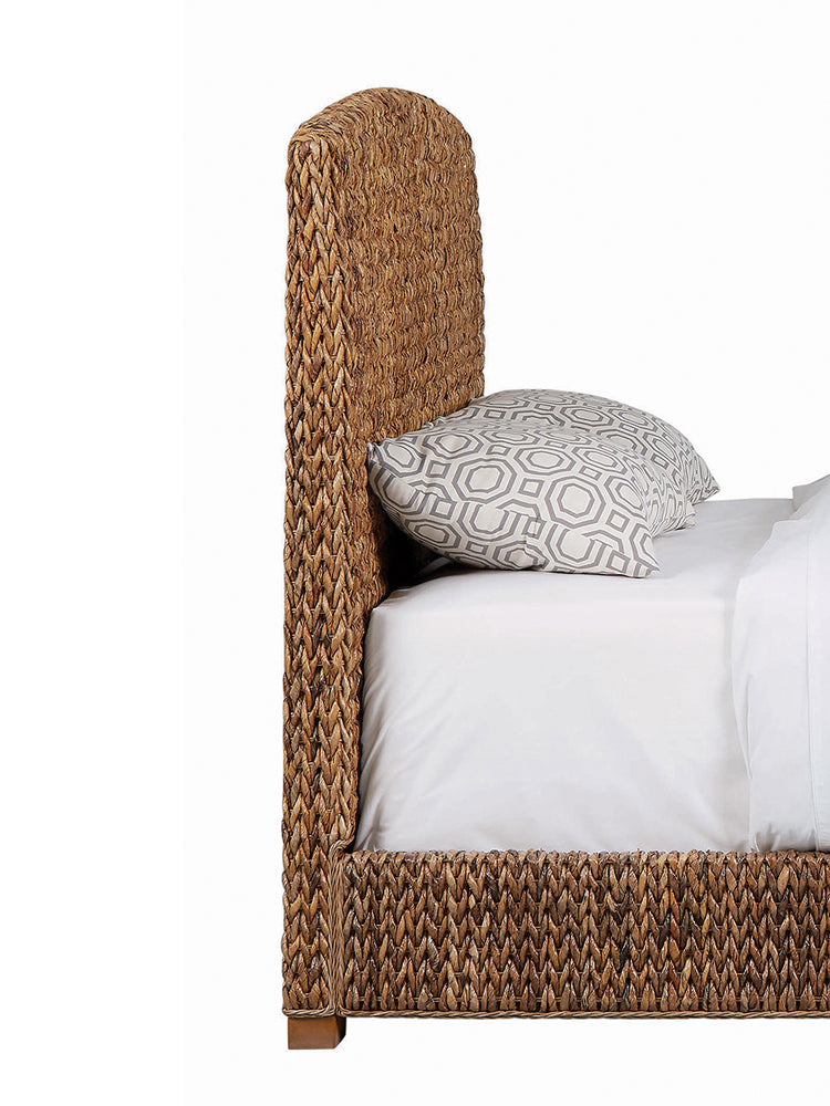 Laughton Woven Banana Leaf Panel Headboard Amber