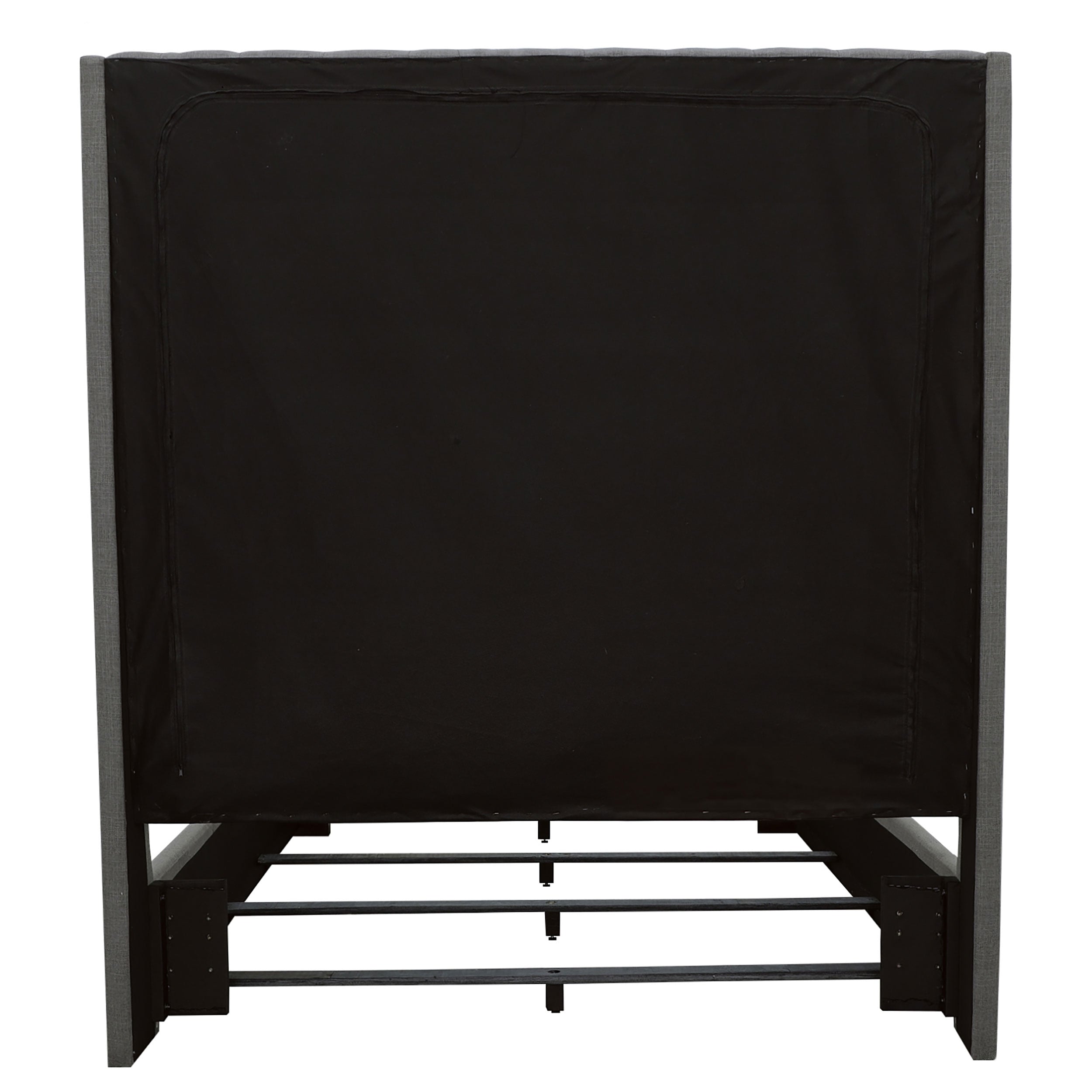 Camille Upholstered Panel Bed Grey