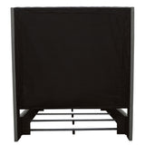 Camille Upholstered Panel Bed Grey
