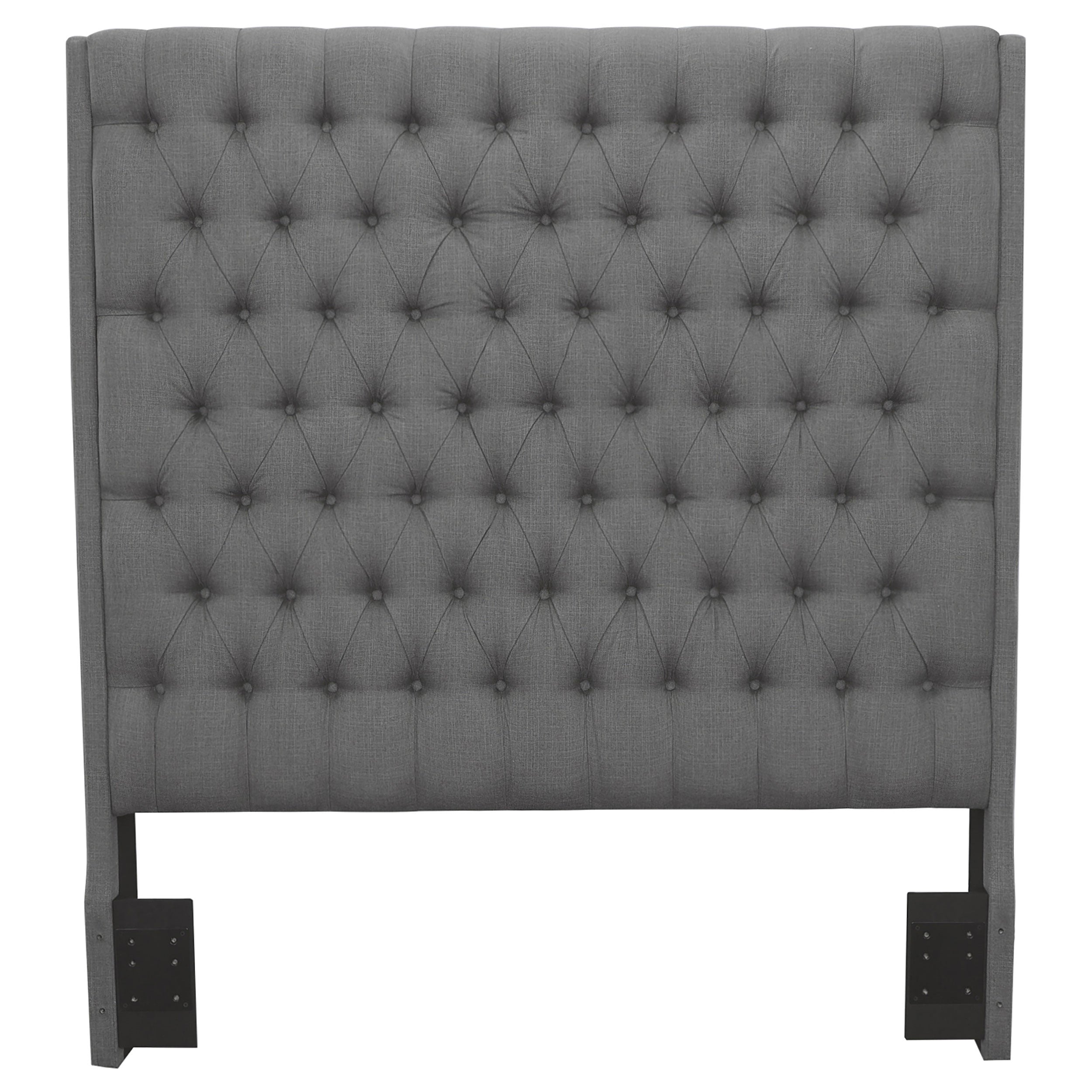 Camille Upholstered Panel Headboard Grey