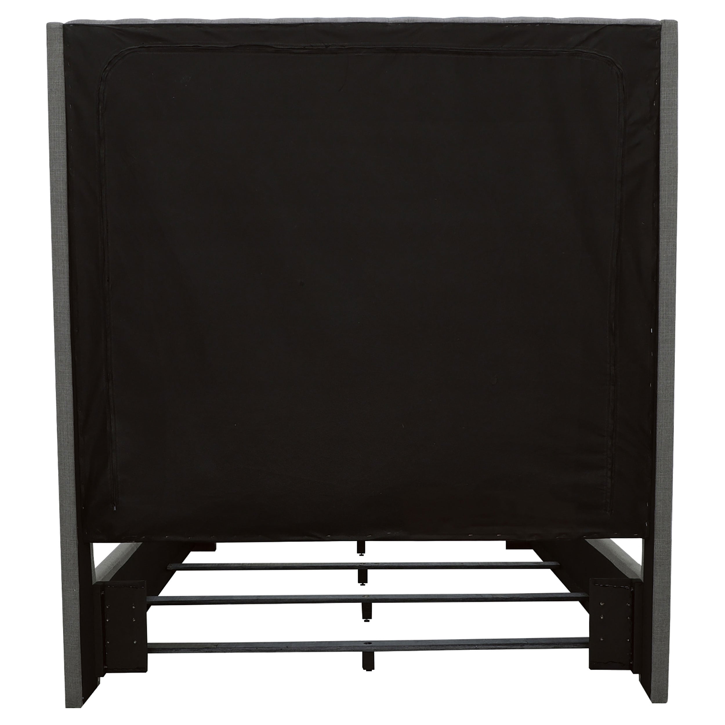 Camille Upholstered Panel Bed Grey