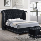 Barzini Upholstered Wingback Bed