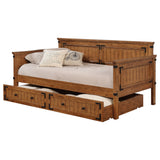 Oakdale Wood Twin Daybed Rustic Honey