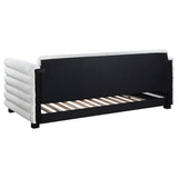 Patricia Boucle Upholstered Twin Day Bed with Trundle