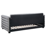 Patricia Boucle Upholstered Twin Day Bed with Trundle