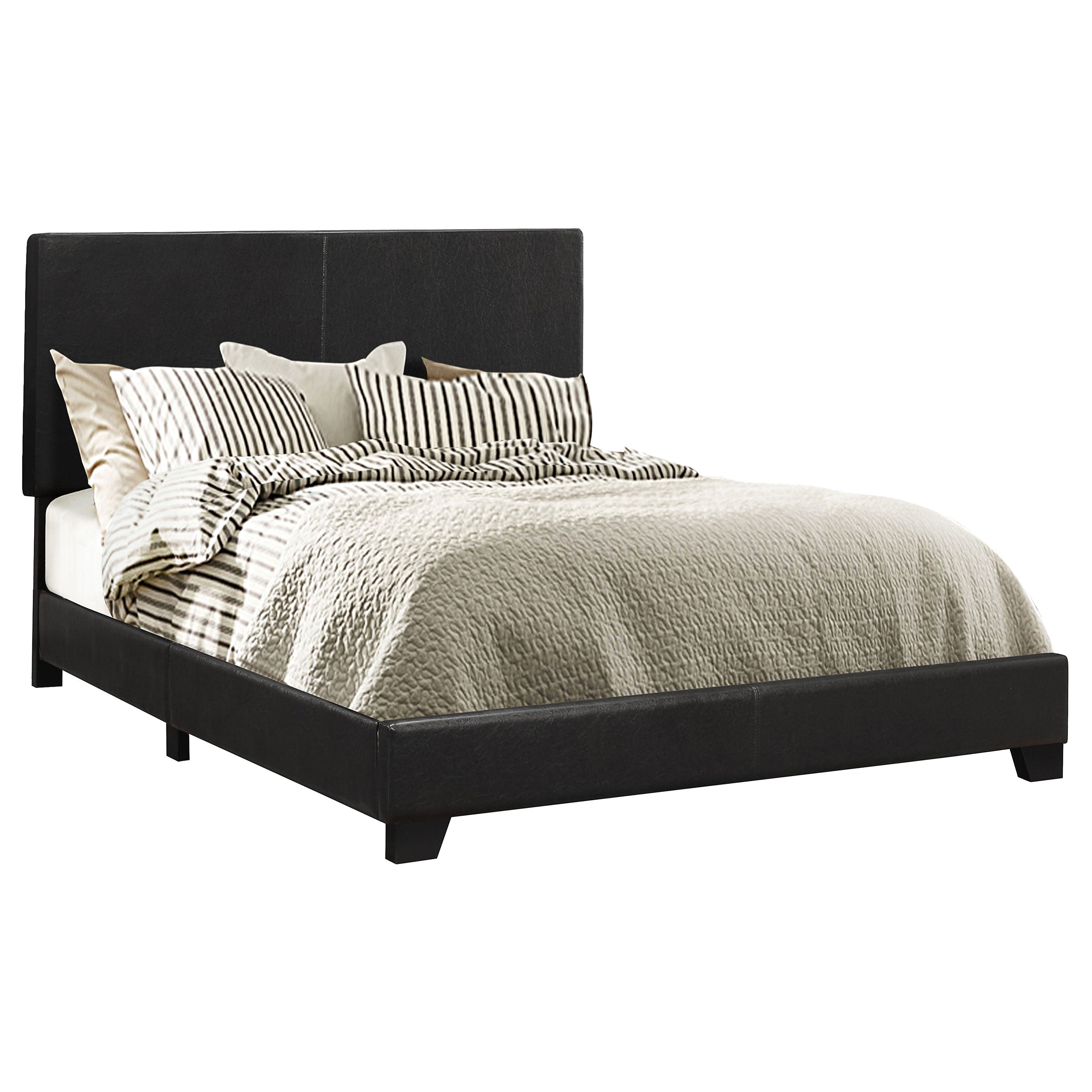 Dorian Faux Leather Upholstered Panel Bed