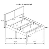 Dorian Faux Leather Upholstered Panel Bed