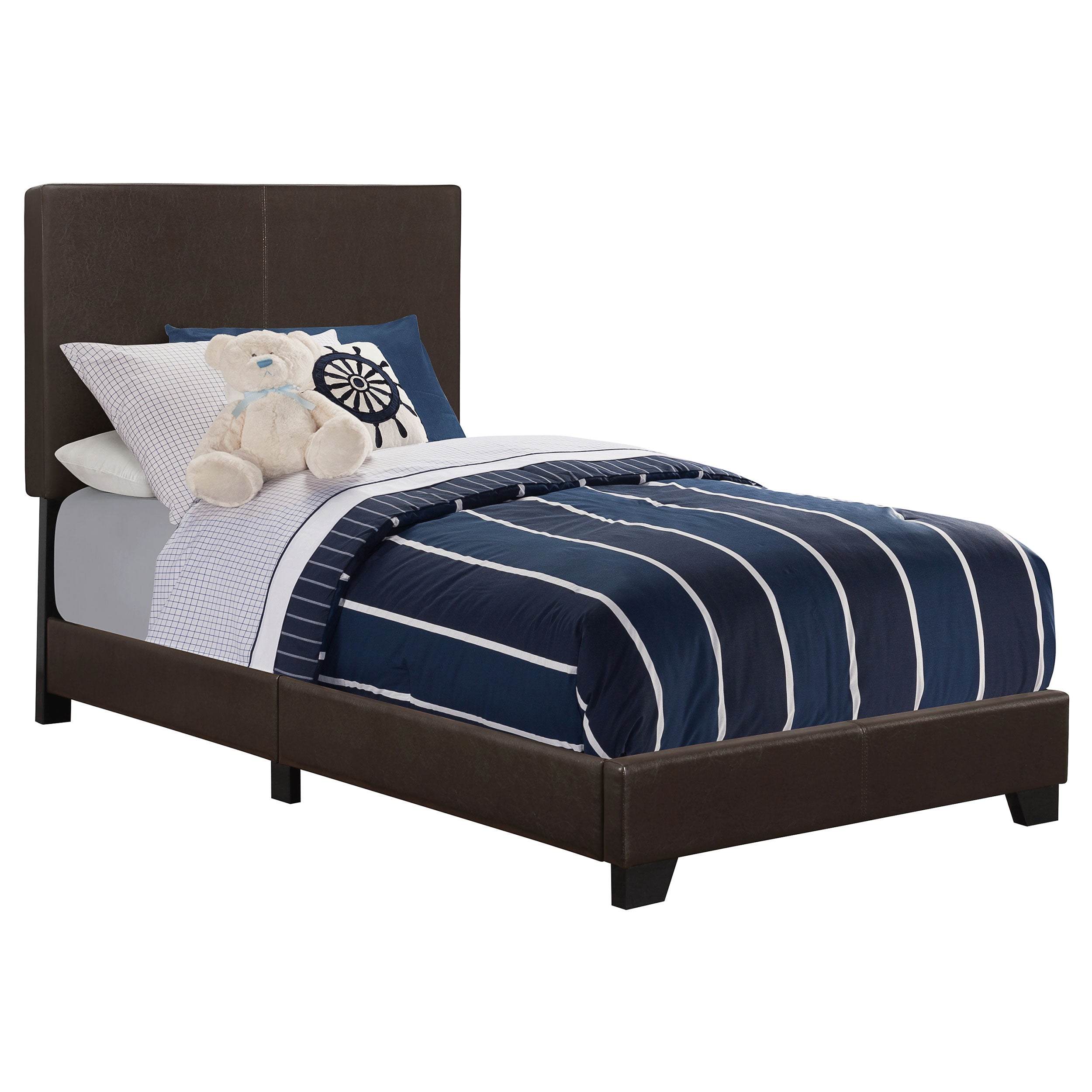 Dorian Faux Leather Upholstered Panel Bed