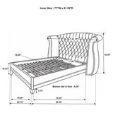 Barzini Upholstered Wingback Bed