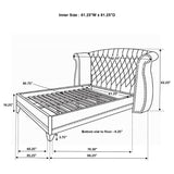 Barzini Upholstered Wingback Bed