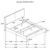 Dorian Fabric Upholstered Panel Bed