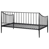Newbury Metal Twin Daybed Bed Frame Matte Black