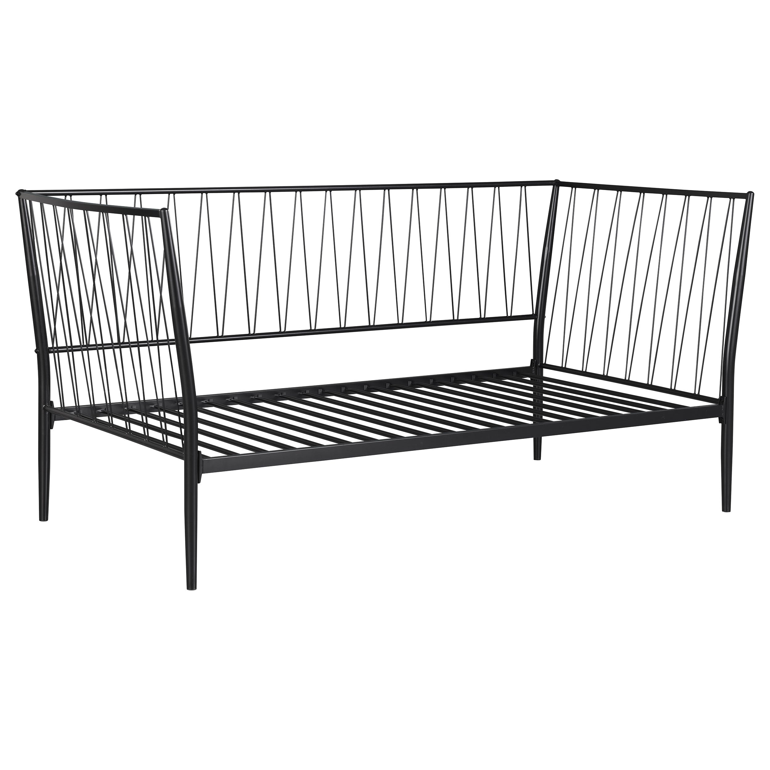 Richland Metal Twin Daybed Bed Frame Matte Black