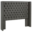 Bancroft Upholstered Wingback Headboard Grey